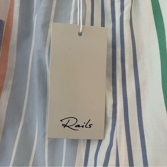 Rails Organic Cotton Boxer Shorts in Portofino Stripe Size Small NWT - Picture 7 of 12
